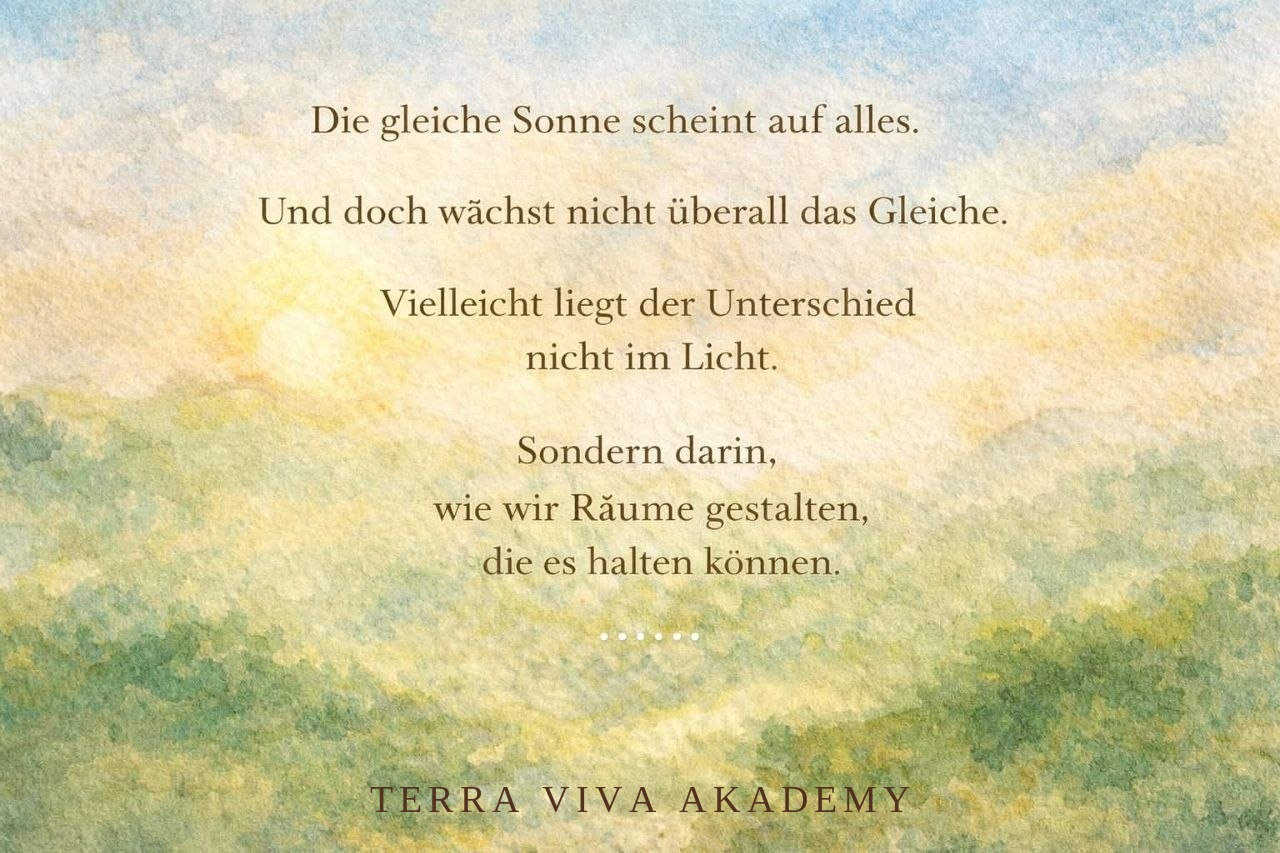 Die gleiche Sonne scheint auf alles – Terra Viva Akademy